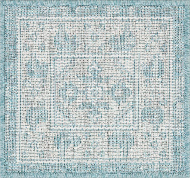Detail image of 1' 4 x 1' 4 Easy-Clean Traditional Indoor / Outdoor Sample Rug