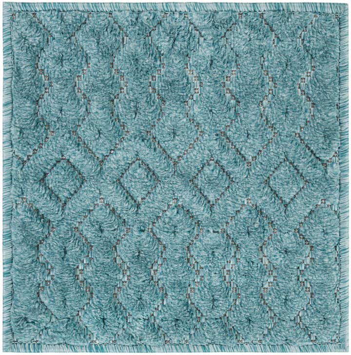 1' 4 x 1' 4 Easy-Clean Trellis Textured Indoor / Outdoor Sample Rug