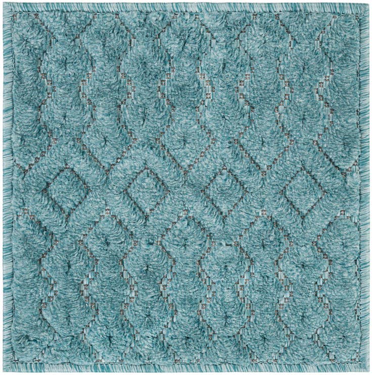 Detail image of 1' 4 x 1' 4 Easy-Clean Trellis Textured Indoor / Outdoor Sample Rug