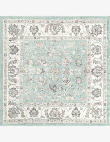 Aqua Aurelia Square Rug