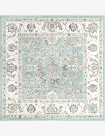 Aqua Aurelia Square Rug
