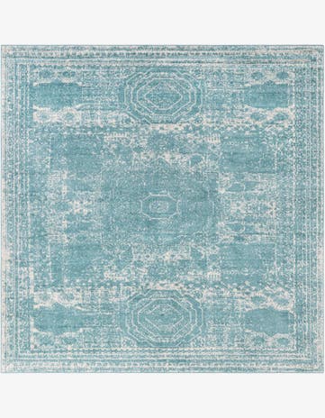 Aqua Dover Square Rug