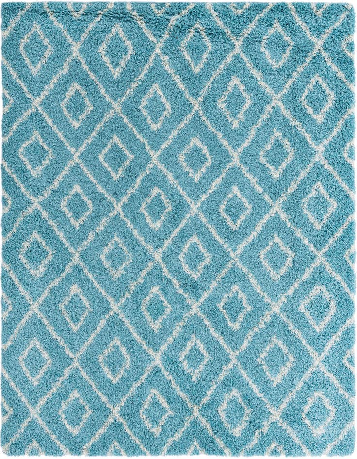 Detail image of 7' 10 x 7' 10 Lattice Shag Square Rug