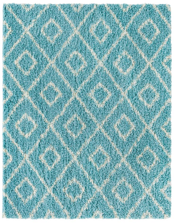 Detail image of 6' x 6' Lattice Shag Square Rug