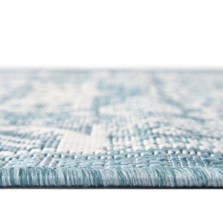 Detail image of 10' x 10' Easy-Clean Aztec Indoor / Outdoor Square Rug
