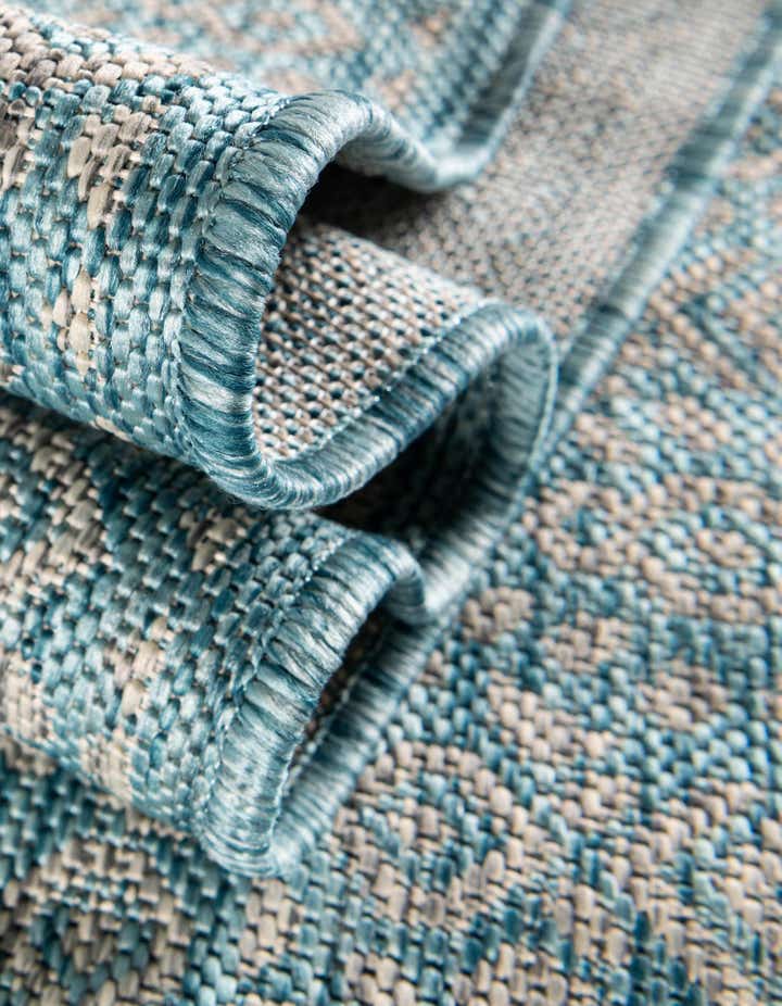 13' x 13' Easy-Clean Border Indoor / Outdoor Square Rug