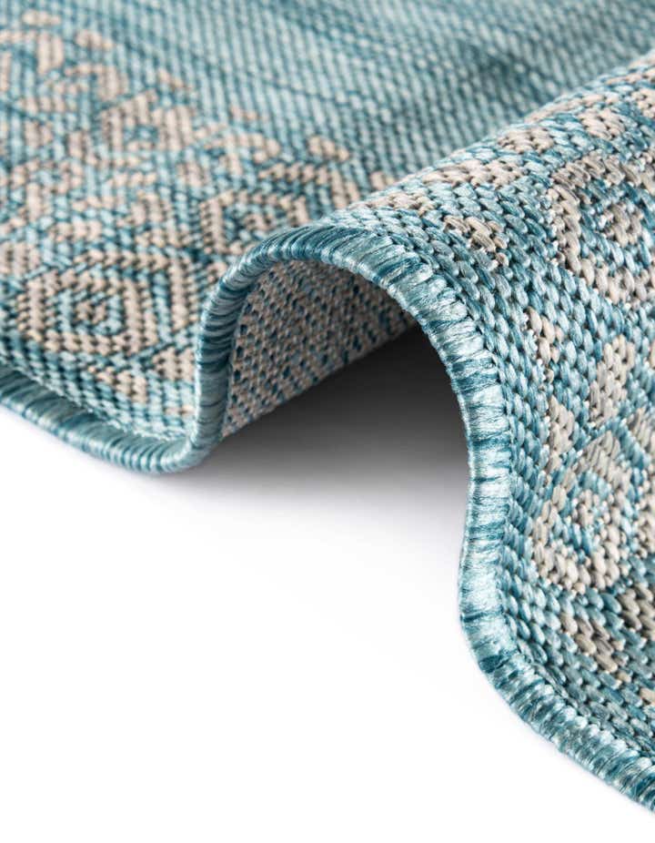 13' x 13' Easy-Clean Border Indoor / Outdoor Square Rug