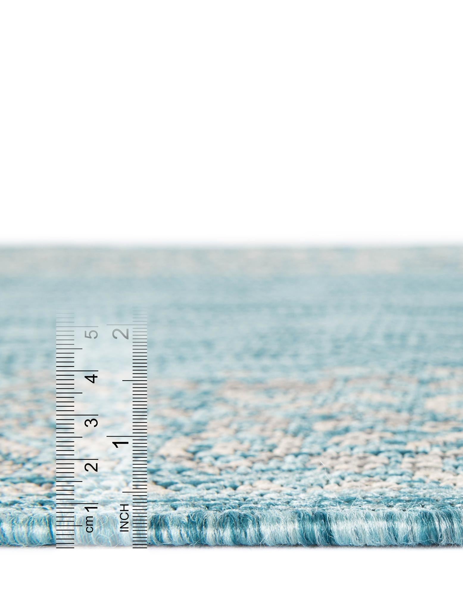 13' x 13' Easy-Clean Border Indoor / Outdoor Square Rug