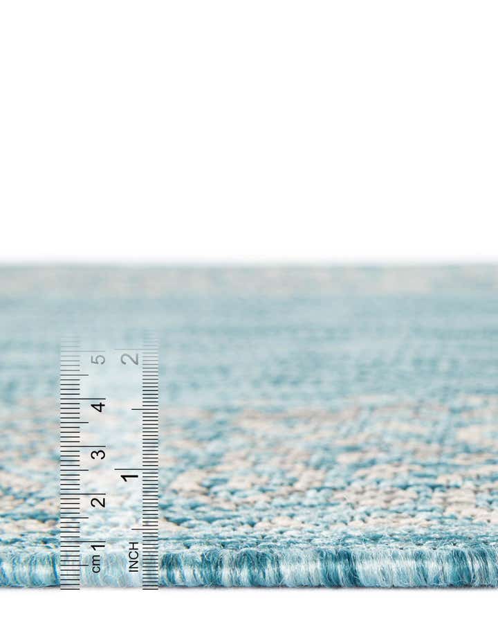 13' x 13' Easy-Clean Border Indoor / Outdoor Square Rug