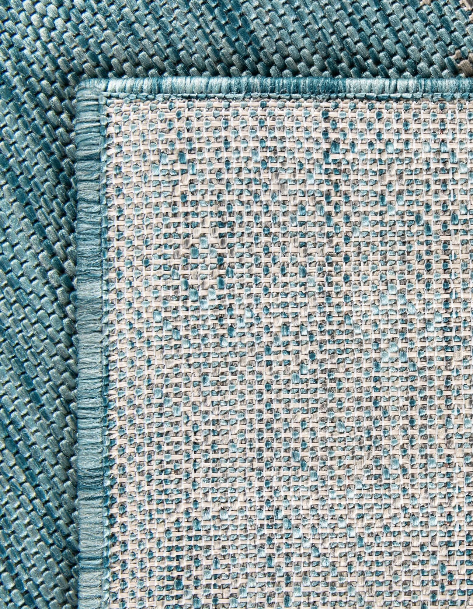 13' x 13' Easy-Clean Border Indoor / Outdoor Square Rug