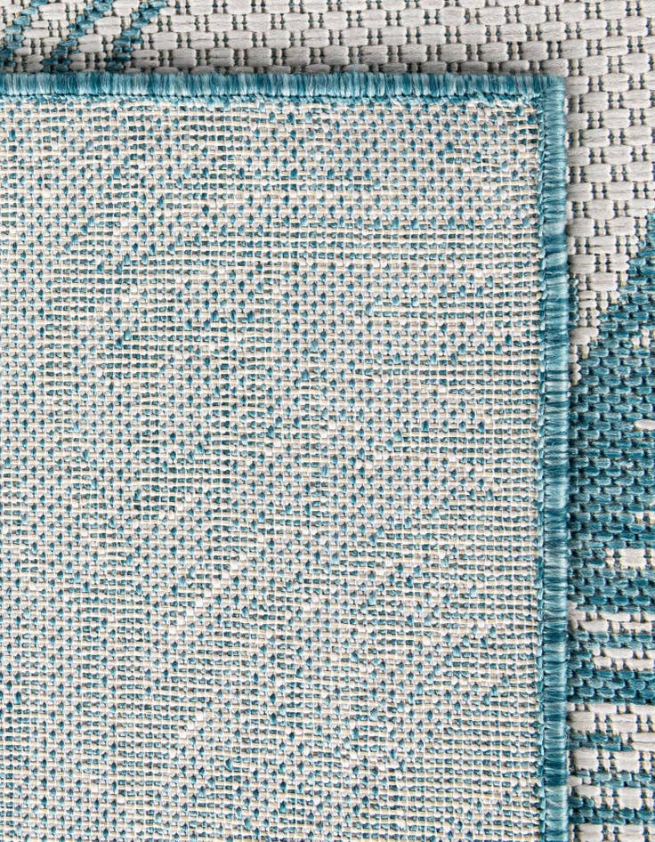 Detail image of 10' x 10' Easy-Clean Coastal Indoor / Outdoor Square Rug