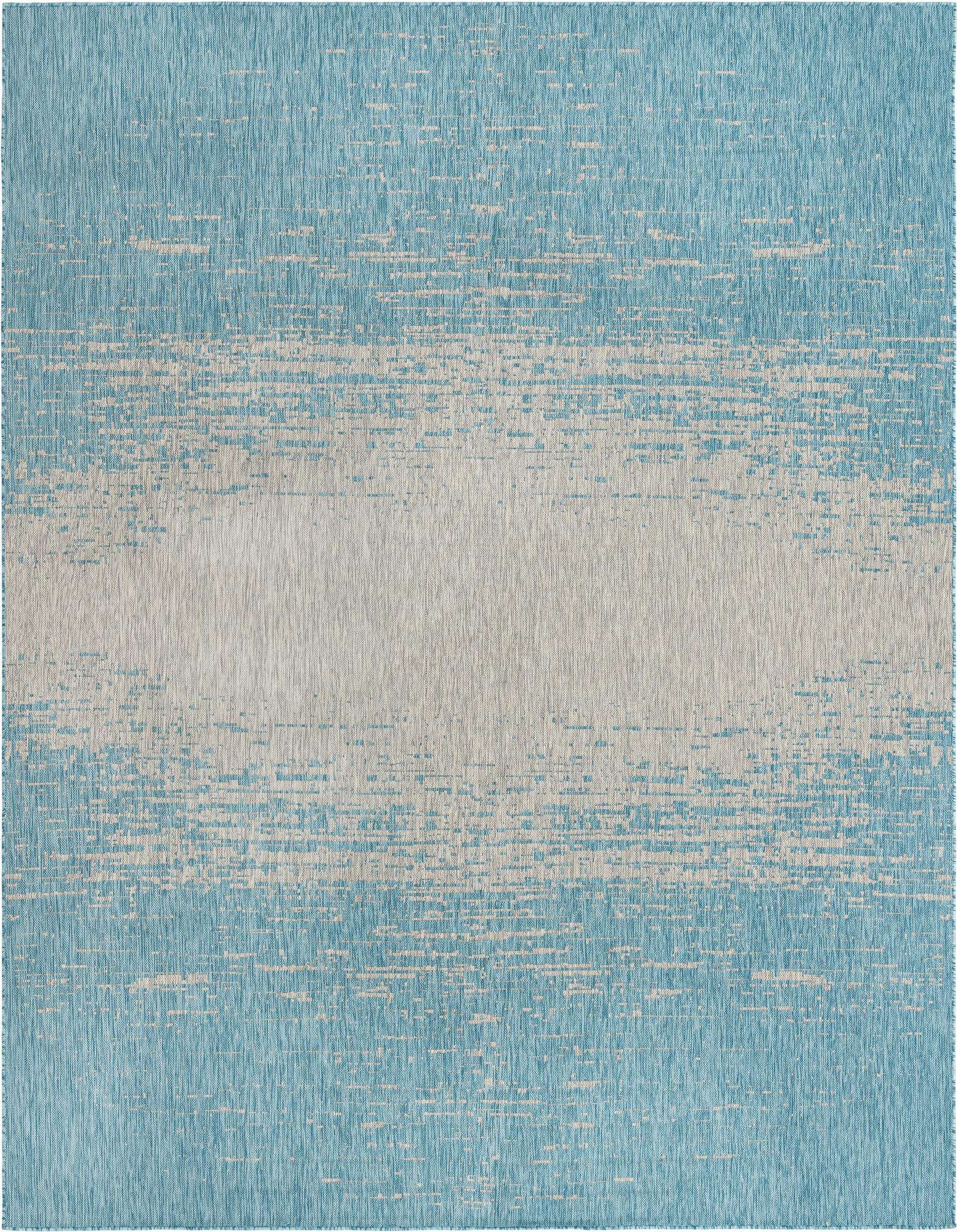 10' 8 x 10' 8 Easy-Clean Modern Indoor / Outdoor Square Rug