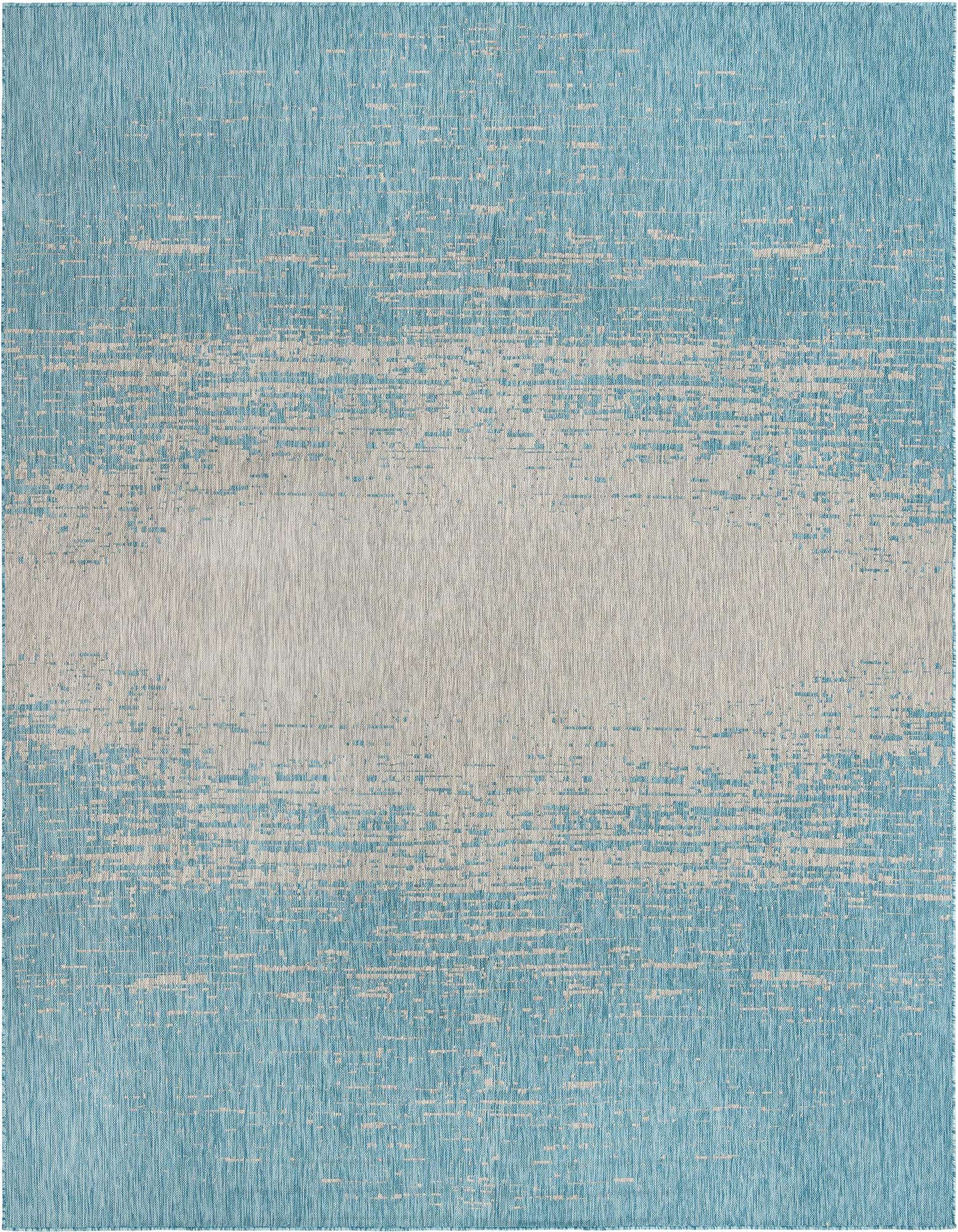 13' x 13' Easy-Clean Modern Indoor / Outdoor Square Rug