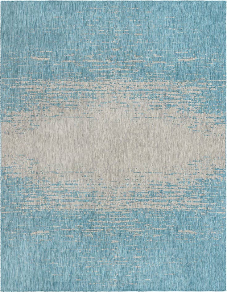 Detail image of 13' x 13' Easy-Clean Modern Indoor / Outdoor Square Rug