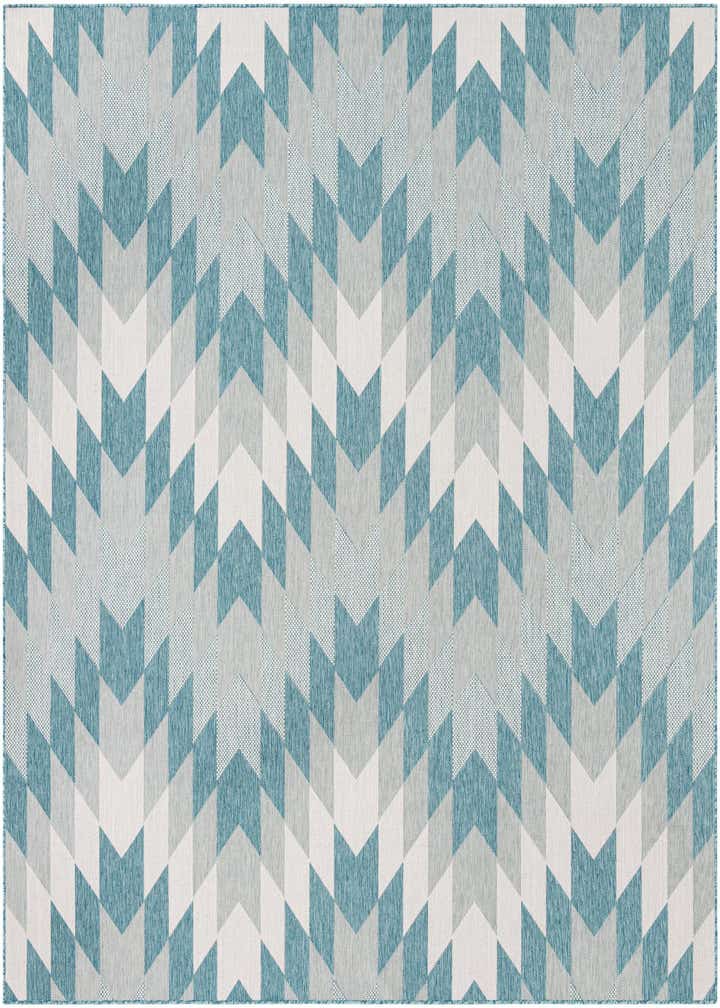 10' x 10' Easy-Clean Modern Indoor / Outdoor Square Rug