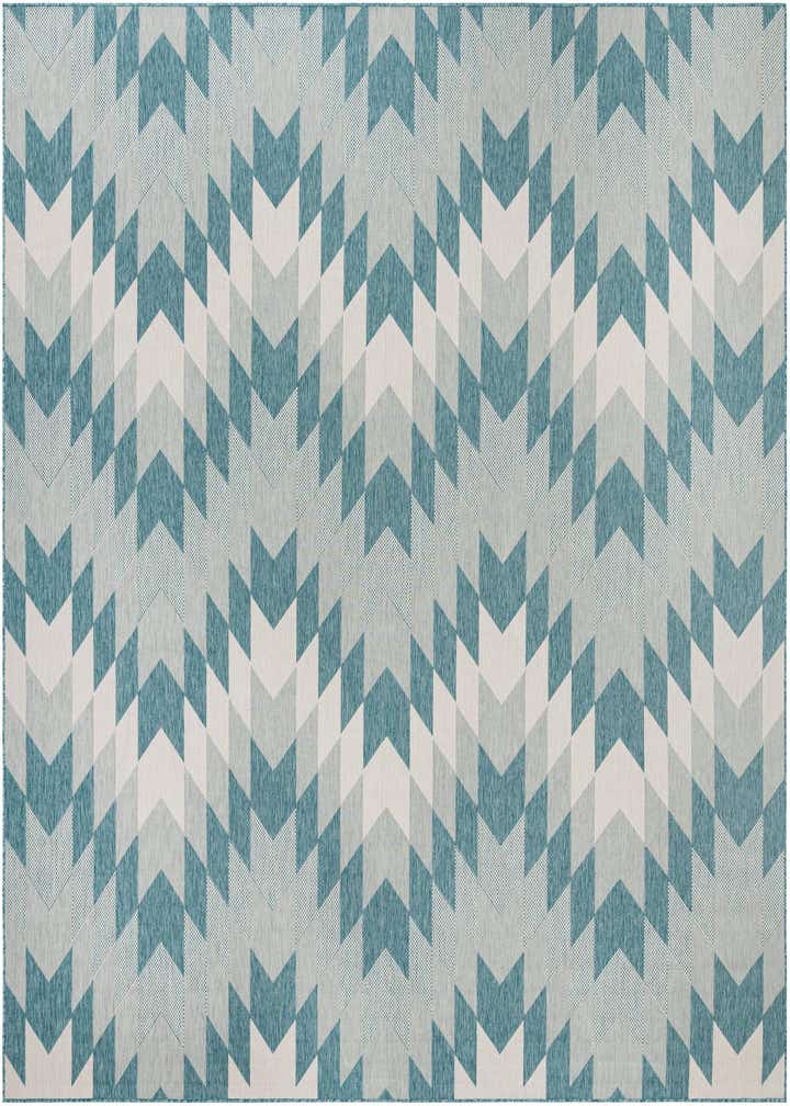12' x 12' Easy-Clean Modern Indoor / Outdoor Square Rug