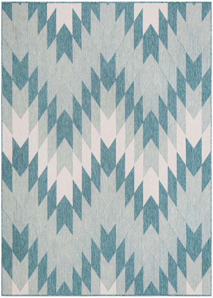 7' 10 x 7' 10 Easy-Clean Modern Indoor / Outdoor Square Rug