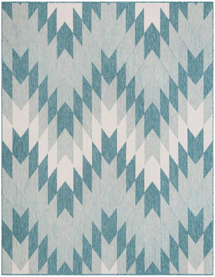 Detail image of 7' 10 x 7' 10 Easy-Clean Modern Indoor / Outdoor Square Rug