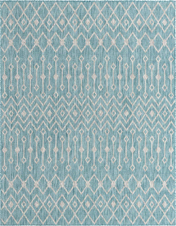Detail image of 7' 10 x 7' 10 Easy-Clean Trellis Indoor / Outdoor Square Rug