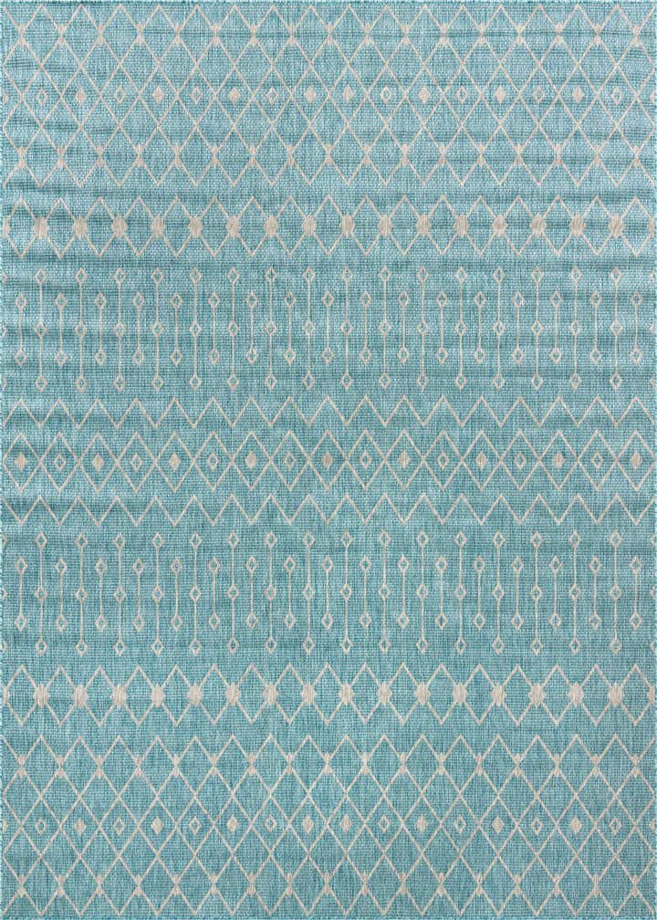 10' 8 x 10' 8 Easy-Clean Trellis Indoor / Outdoor Square Rug