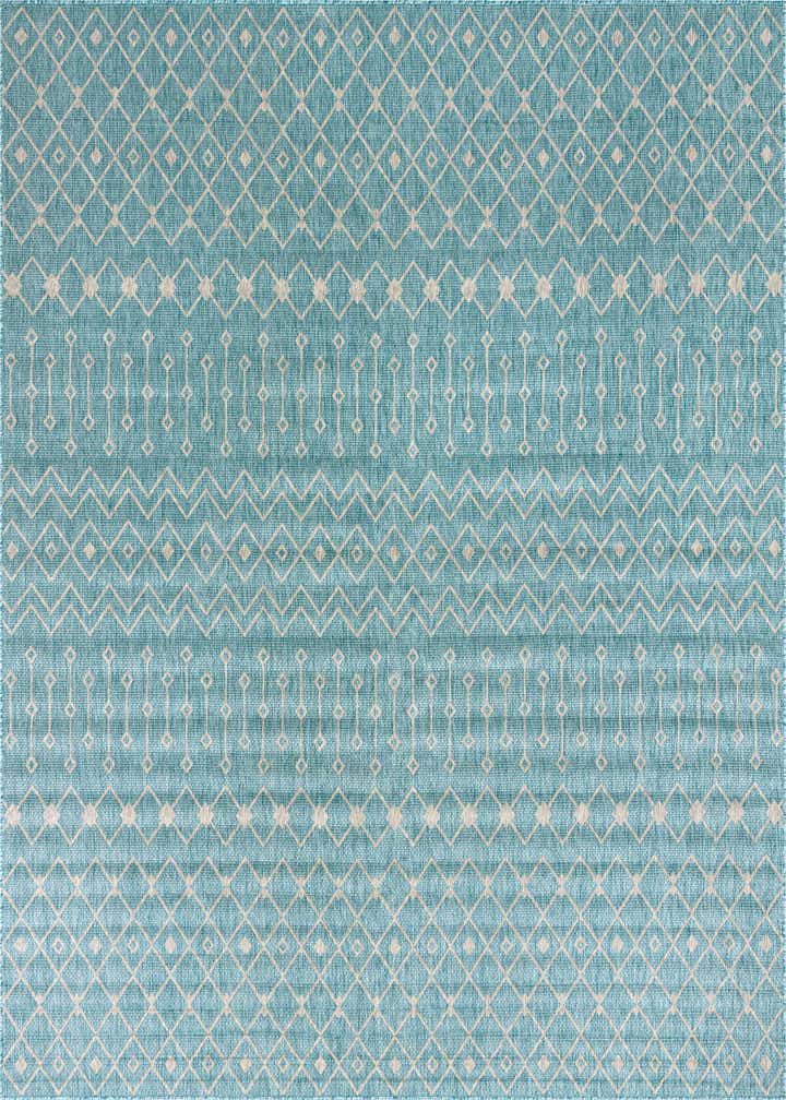 13' x 13' Easy-Clean Trellis Indoor / Outdoor Square Rug