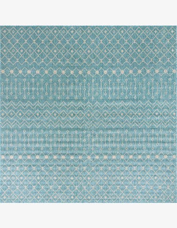 13' x 13' Easy-Clean Trellis Indoor / Outdoor Square Rug