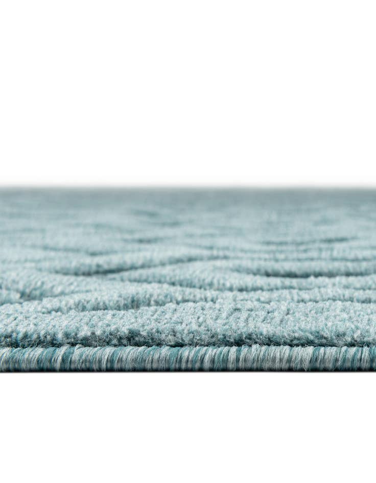 Detail image of 7' 10 x 7' 10 Easy-Clean Trellis Textured Indoor / Outdoor Square Rug