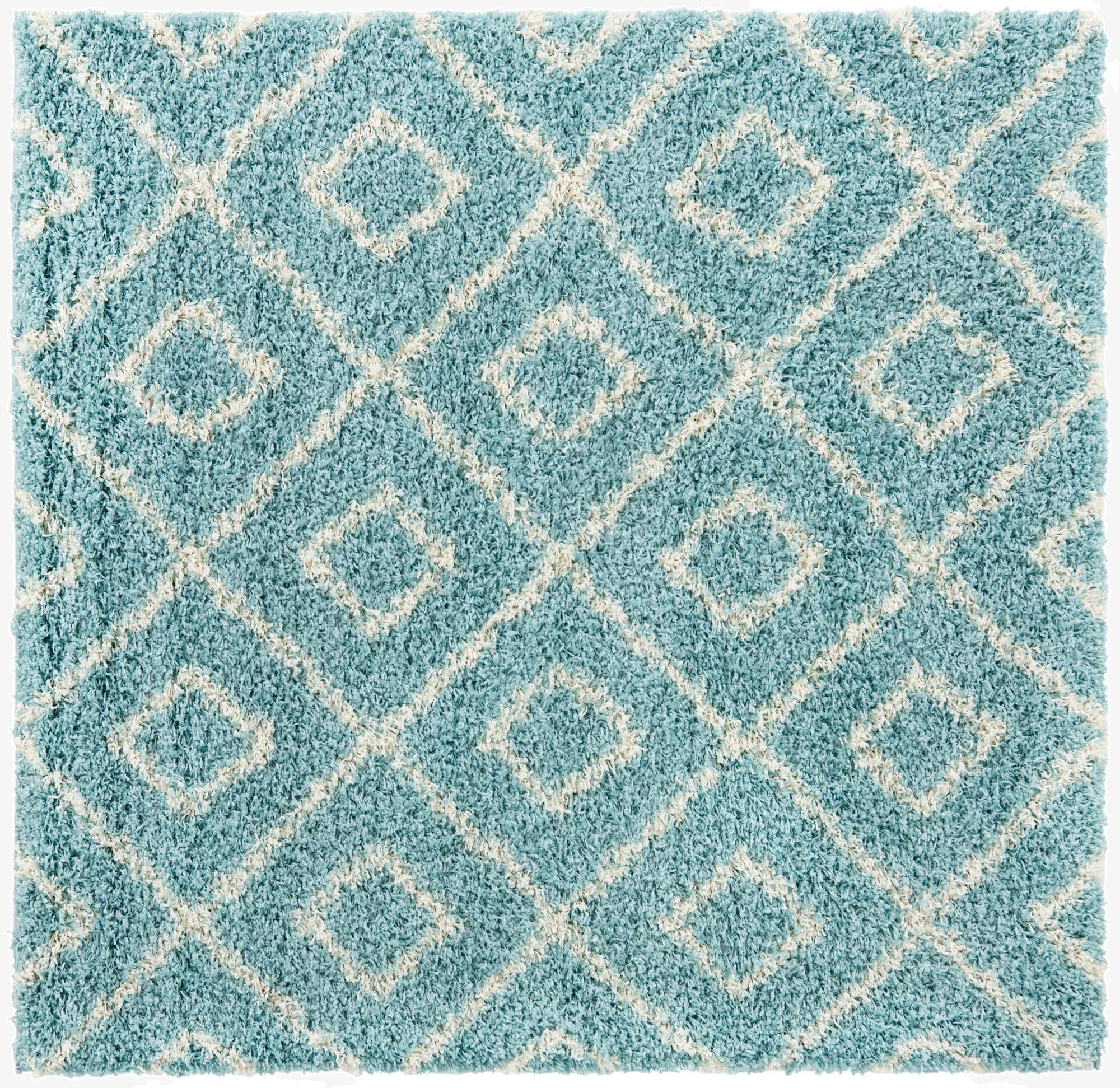 5' 3 x 5' 3 Trellis Shag Square Rug