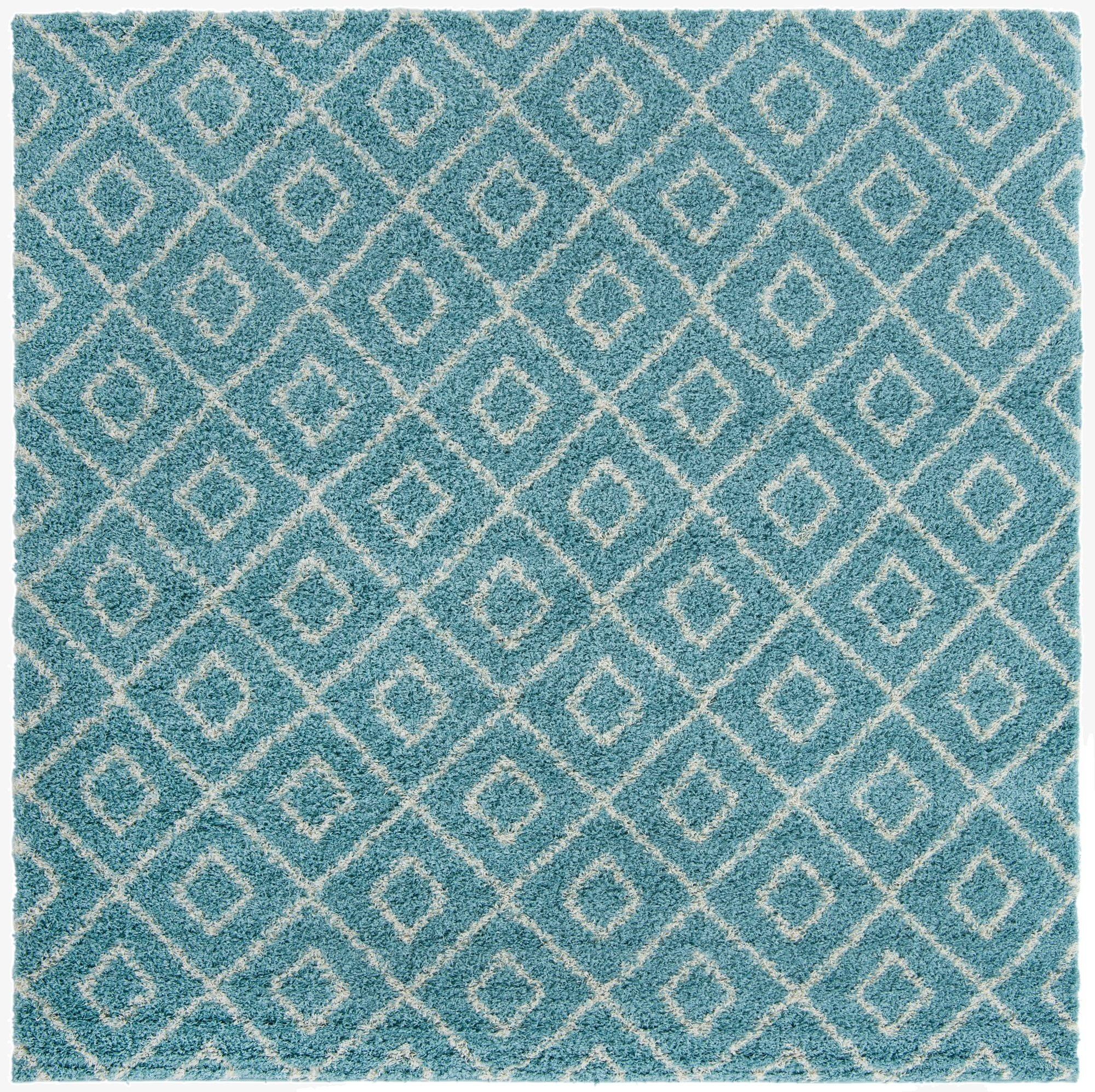10' x 10' Trellis Shag Square Rug