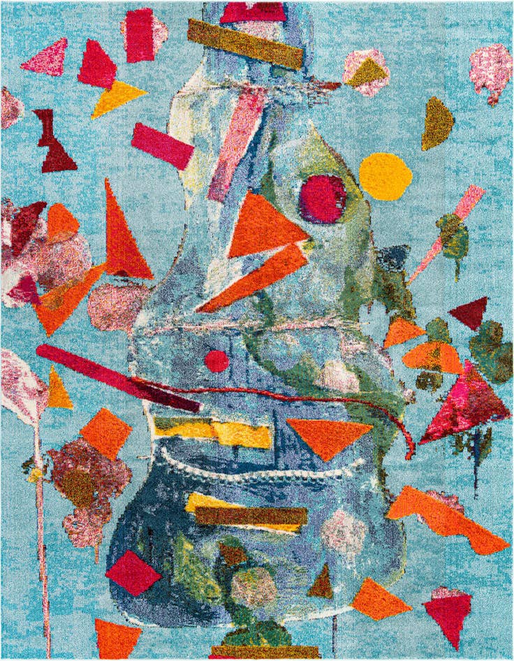 Detail image of 9' 10 x 9' 10 Washable Vivid Square Rug