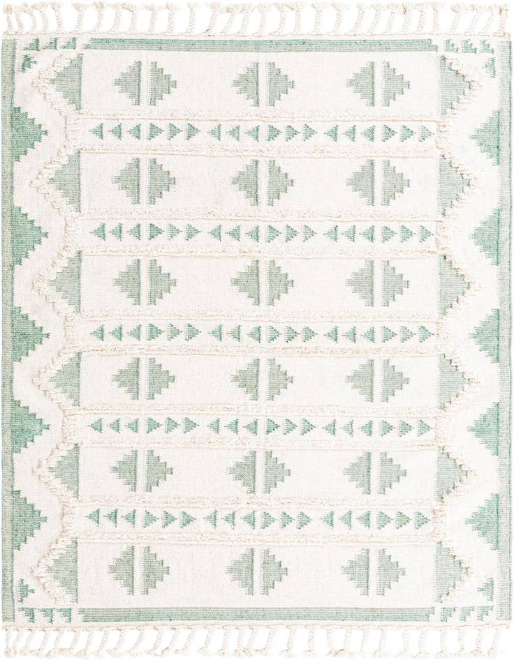 Detail image of 6' 1 x 9' Hand Woven Arizona Wool Rug