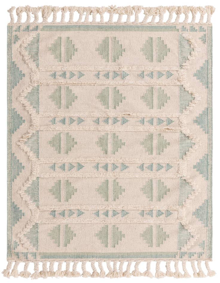 Detail image of 5' 1 x 8' Hand Woven Arizona Wool Rug