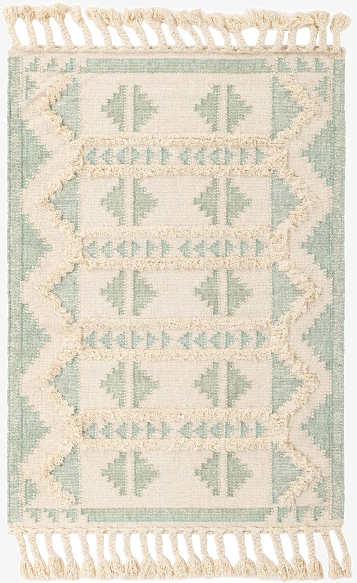 4' 1 x 6' 1  Hand Woven Arizona Wool Rug