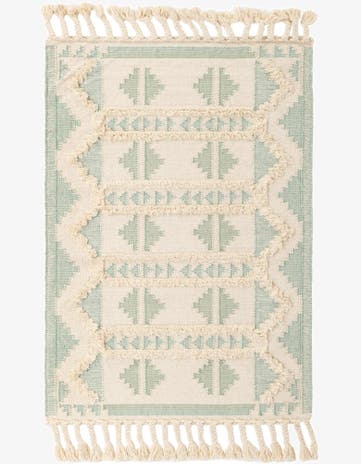 4' 1 x 6' 1 Hand Woven Arizona Wool Rug