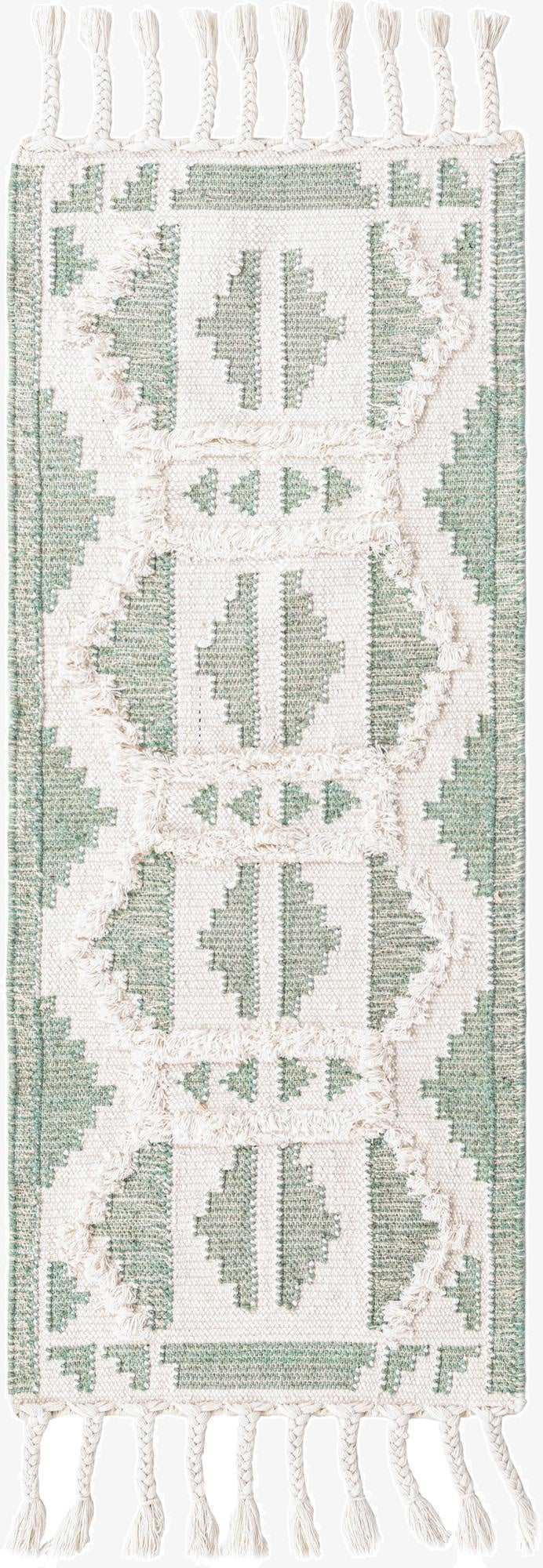 2' 2 x 5' 1  Hand Woven Arizona Wool Runner Rug