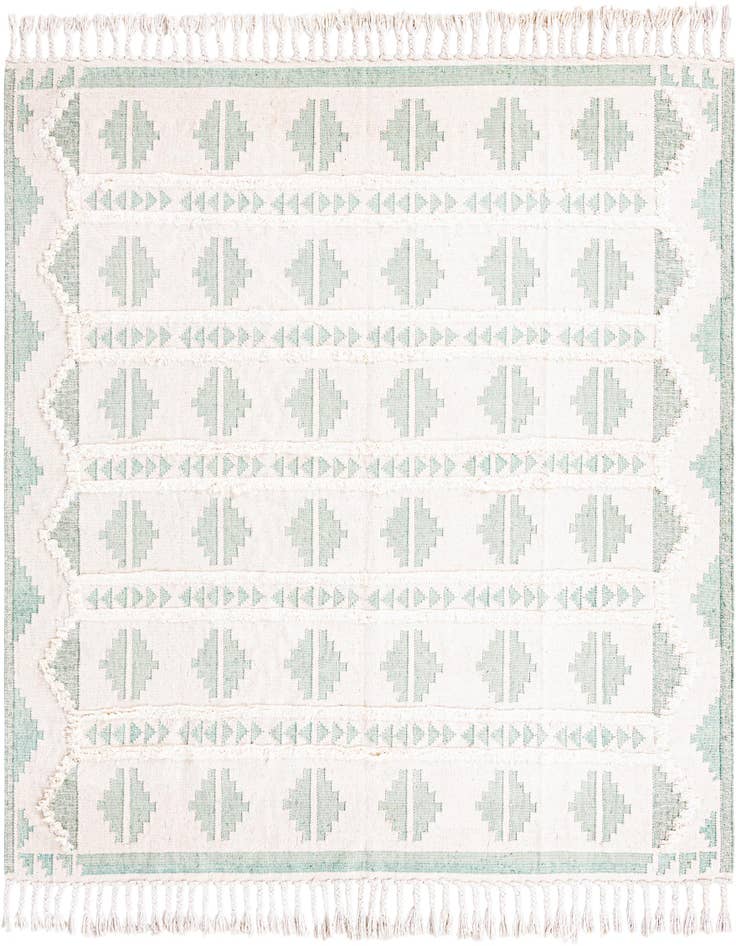 Detail image of 10' x 10' Hand Woven Arizona Wool Square Rug