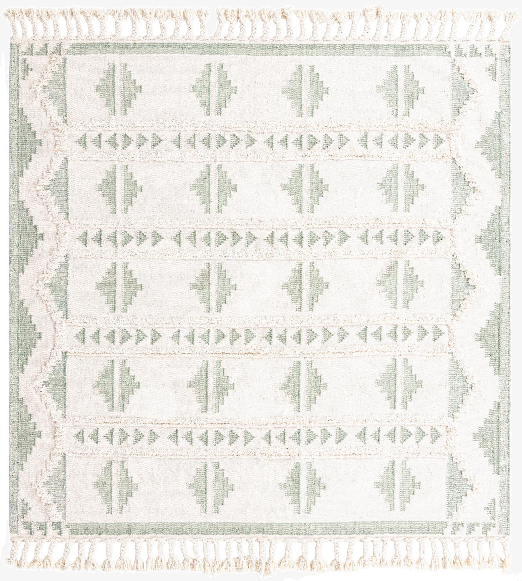 8' x 8'  Hand Woven Arizona Wool Square Rug