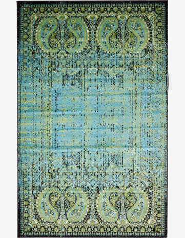 Aquamarine Ankara Rug