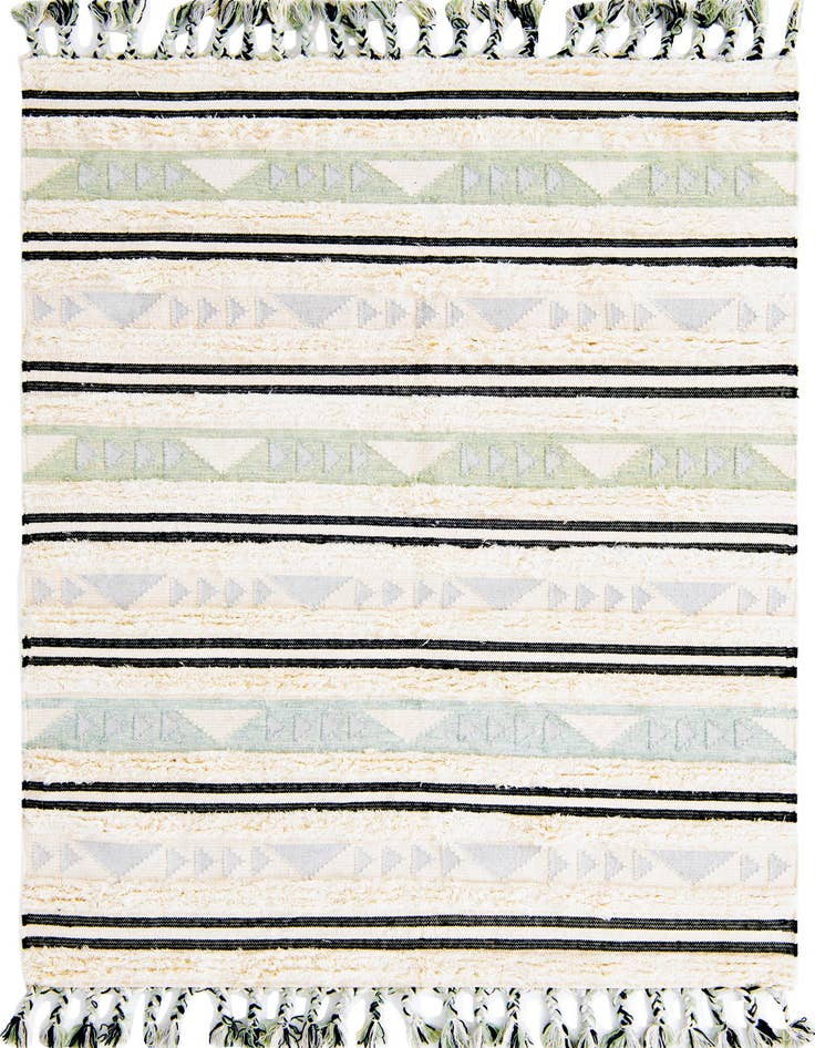 Detail image of 6' 1 x 9' Hand Woven Arizona Wool Rug