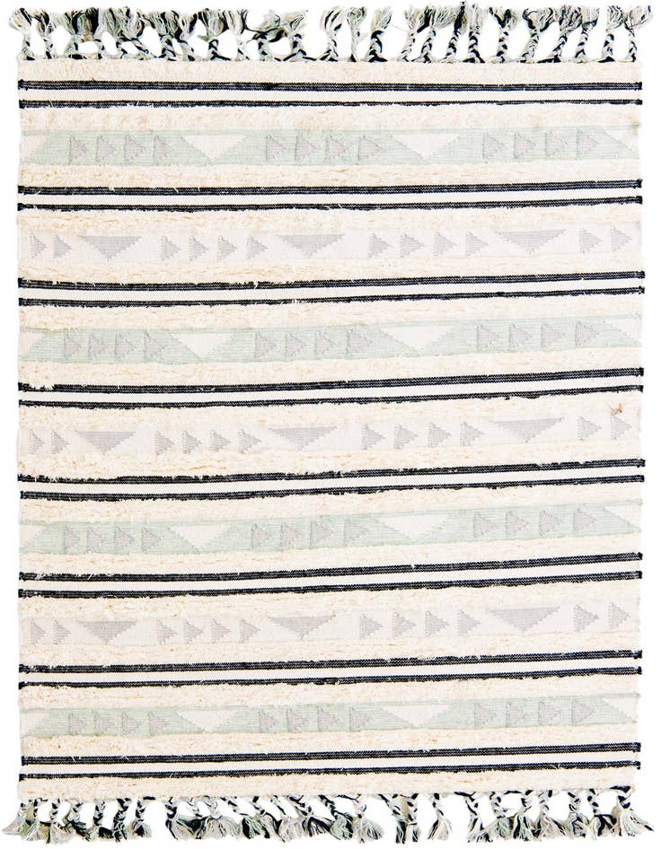 Detail image of 5' 1 x 8' Hand Woven Arizona Wool Rug