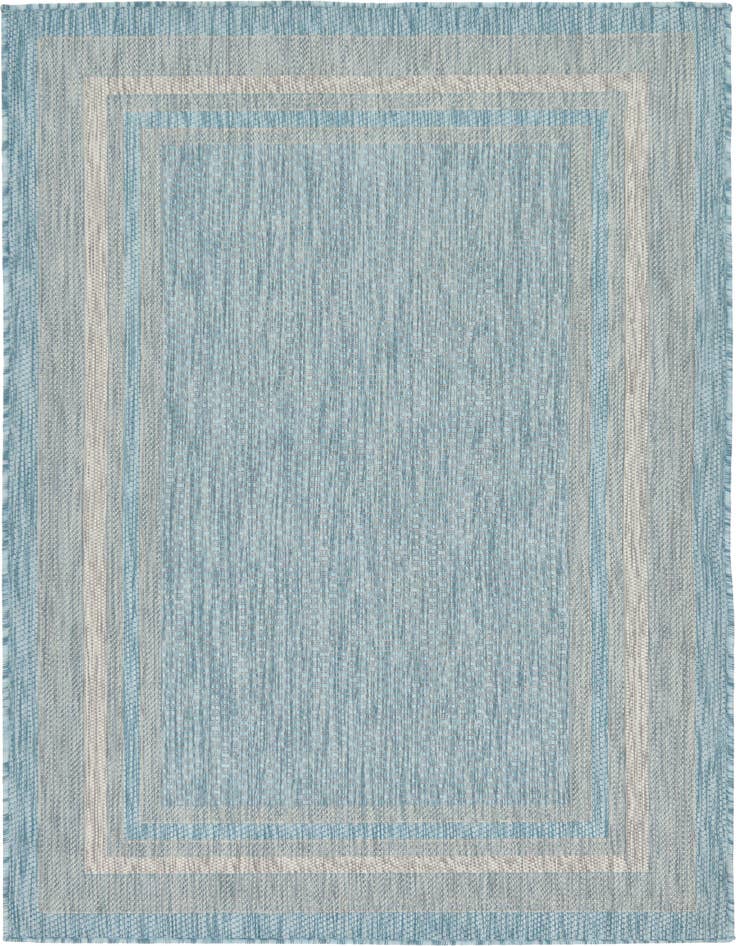 Detail image of 4' x 6' Easy-Clean Border Indoor / Outdoor Rug