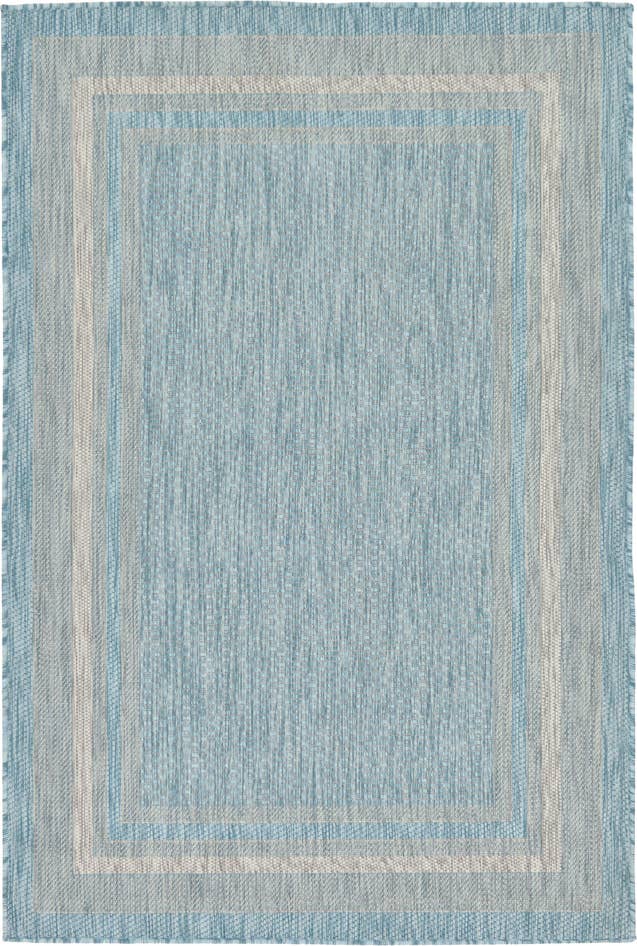 Detail image of 4' x 6' Easy-Clean Border Indoor / Outdoor Rug