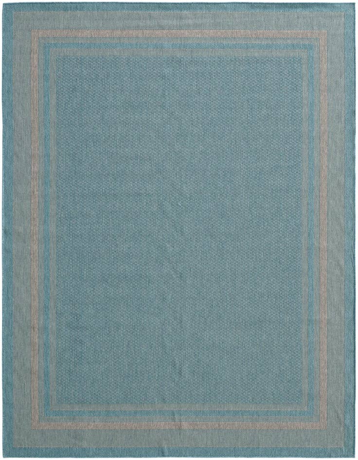 Detail image of 7' 10 x 10' Easy-Clean Border Indoor / Outdoor Rug