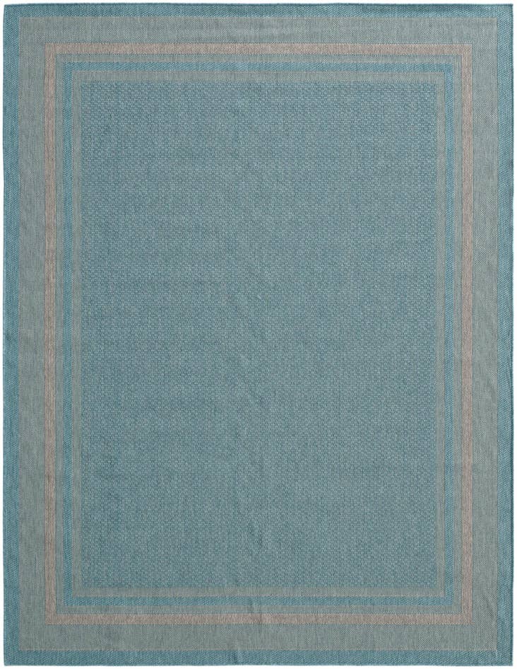 Detail image of 7' 10 x 10' Easy-Clean Border Indoor / Outdoor Rug