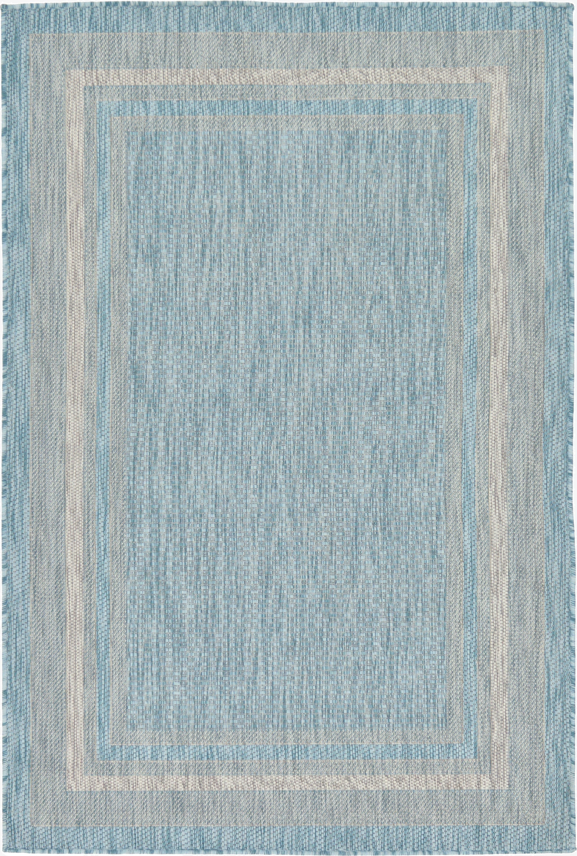 4' x 6'  Washable Border Indoor / Outdoor Rug