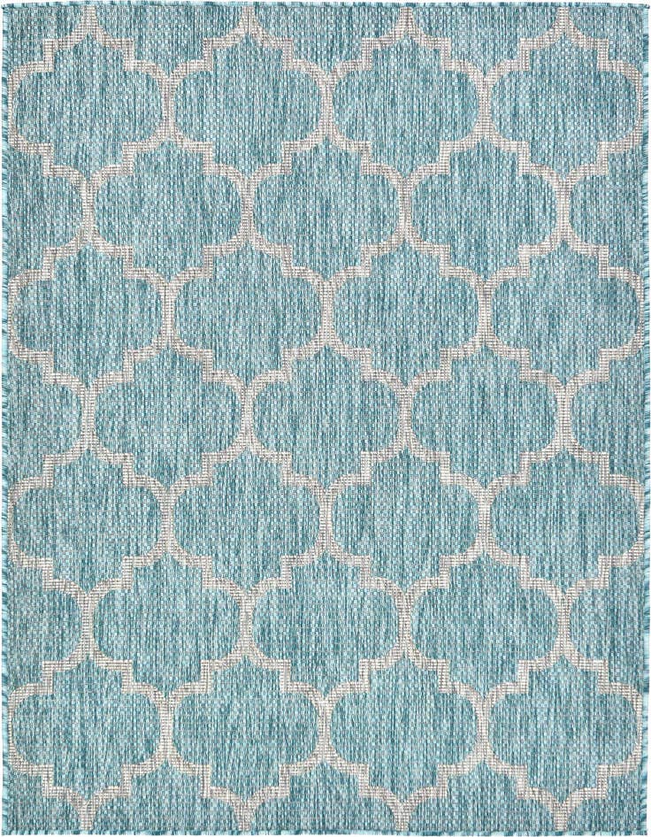 Detail image of 4' x 6' Easy-Clean Lattice Indoor / Outdoor Rug