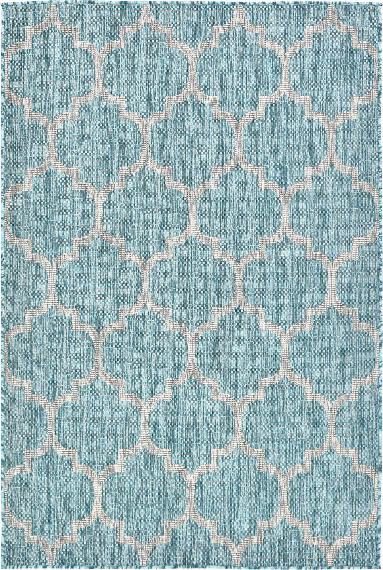 4' x 6' Easy-Clean Lattice Indoor / Outdoor Rug
