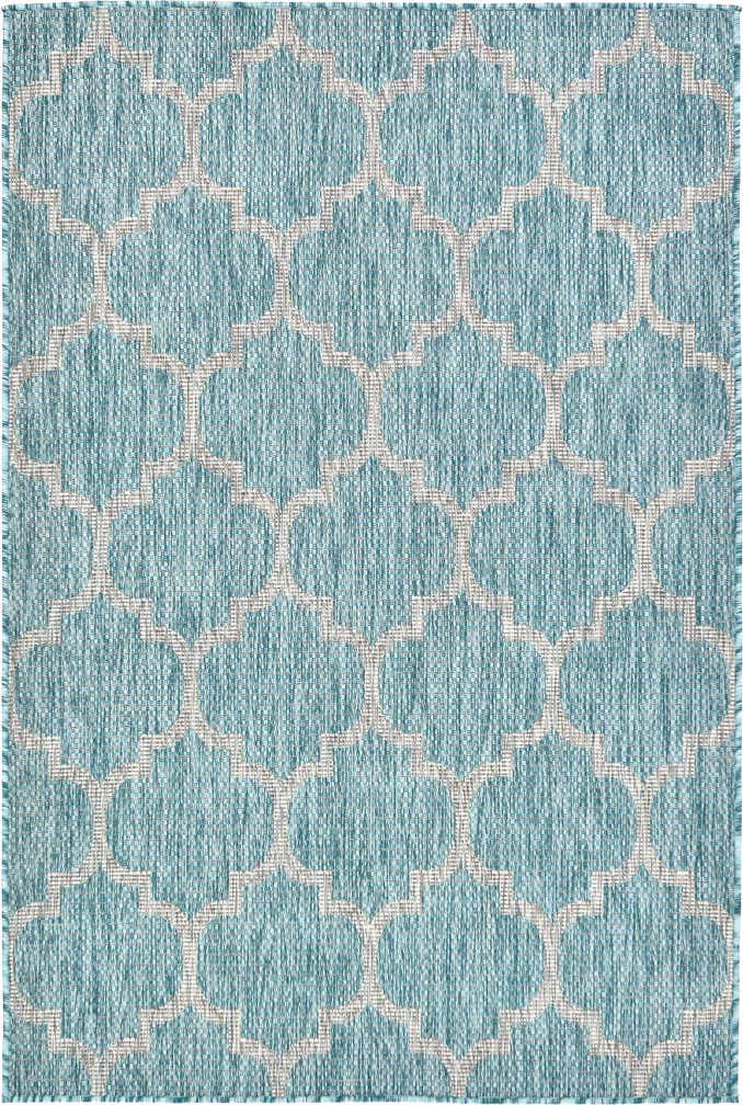 4' x 6' Easy-Clean Lattice Indoor / Outdoor Rug