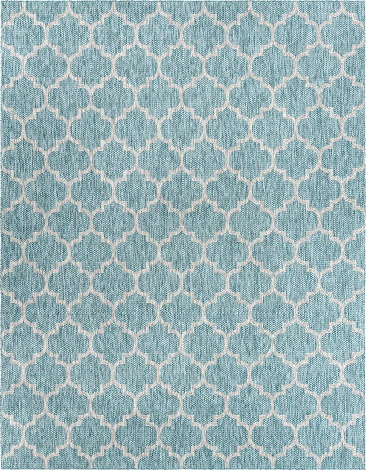 Detail image of 10' x 14' Easy-Clean Lattice Indoor / Outdoor Rug