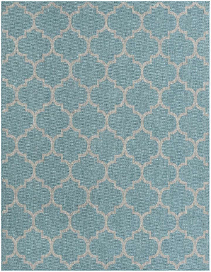 7' 10 x 10' Easy-Clean Lattice Indoor / Outdoor Rug
